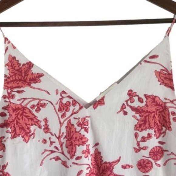 Club Monaco Soft Print Floral Chemise Cami Tank Top Silk Cotton XS Women NWT New - Picture 2 of 7